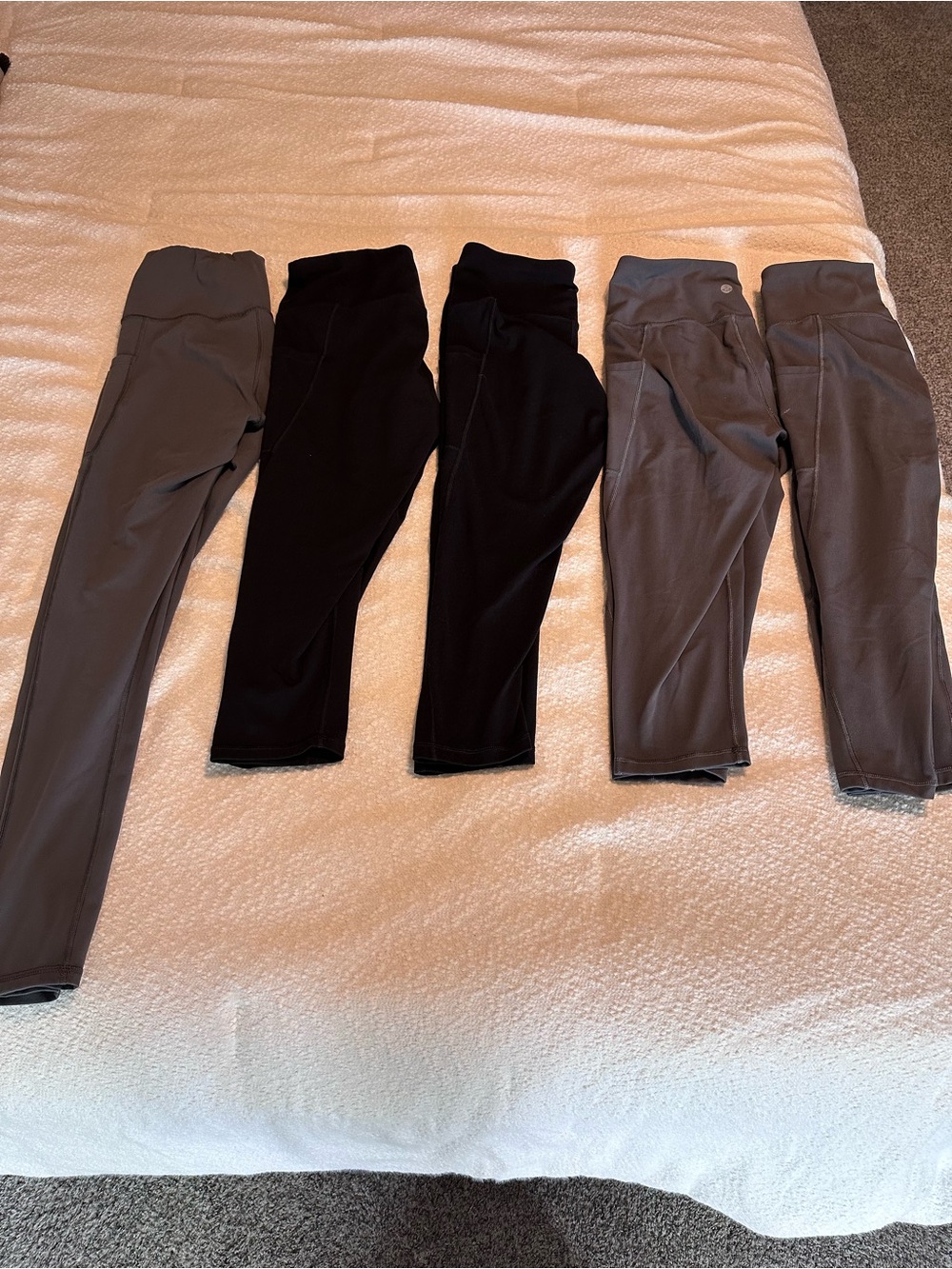 Heathyoga Leggings Bundle Set - Black and Gray Size M